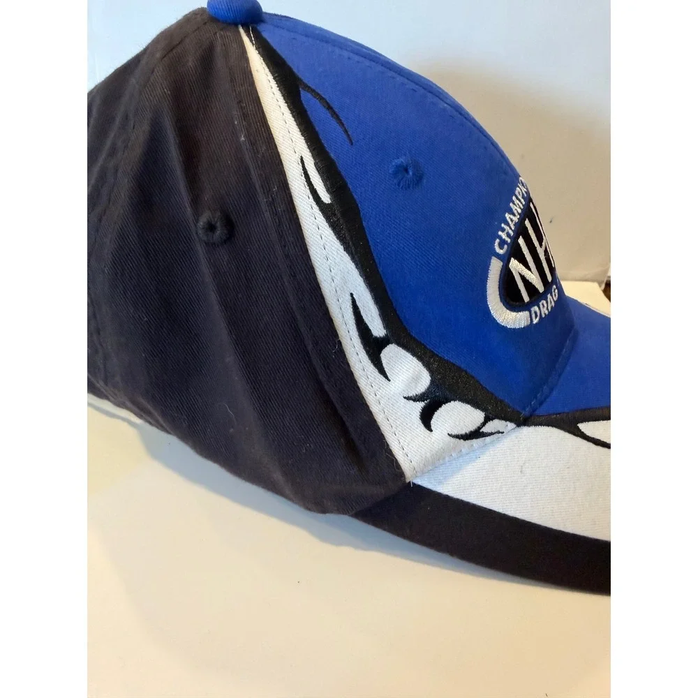 NHRA Championship Drag Racing 2009 Hat MainGate BlueBlack Adjustable Cap Vintage